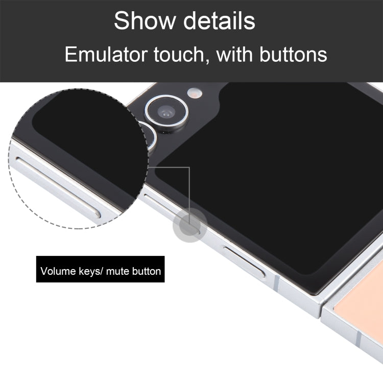 For Samsung Galaxy Z Flip6 Black Screen Non-Working Fake Dummy Display Model (Pink)