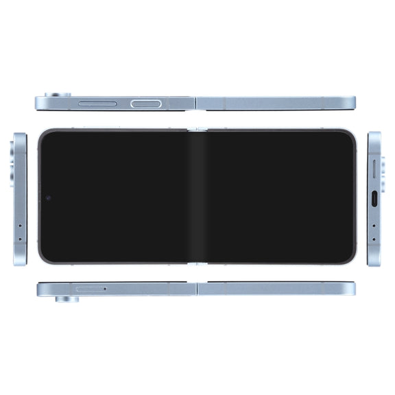 For Samsung Galaxy Z Flip6 Black Screen Non-Working Fake Dummy Display Model (Blue)