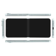 For Samsung Galaxy Z Flip6 Black Screen Non-Working Fake Dummy Display Model (Cyan)