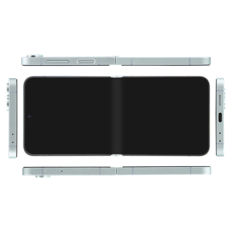 For Samsung Galaxy Z Flip6 Black Screen Non-Working Fake Dummy Display Model (Cyan)