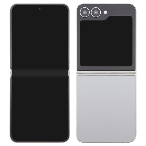 For Samsung Galaxy Z Flip6 Black Screen Non-Working Fake Dummy Display Model (Silver)