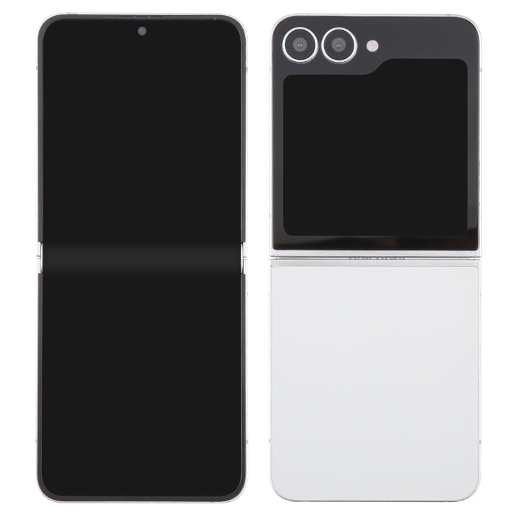 For Samsung Galaxy Z Flip6 Black Screen Non-Working Fake Dummy Display Model (White)