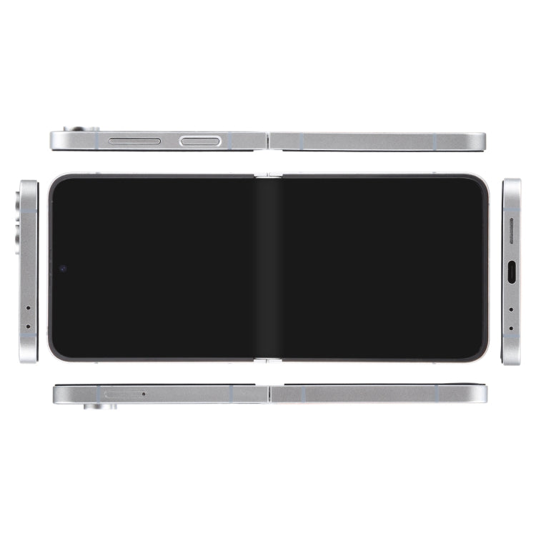 For Samsung Galaxy Z Flip6 Black Screen Non-Working Fake Dummy Display Model (White)