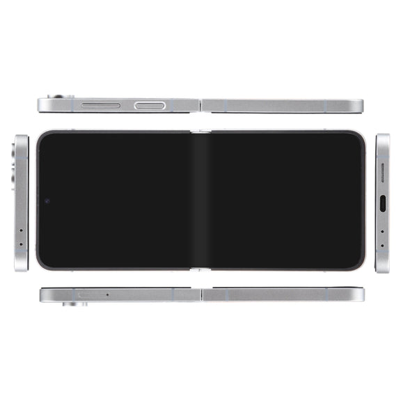 For Samsung Galaxy Z Flip6 Black Screen Non-Working Fake Dummy Display Model (White)