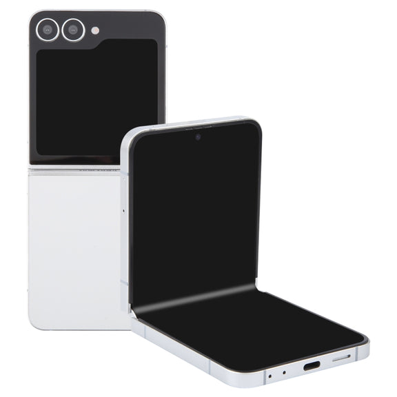 For Samsung Galaxy Z Flip6 Black Screen Non-Working Fake Dummy Display Model (White)
