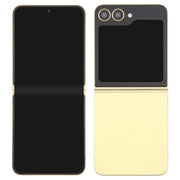 For Samsung Galaxy Z Flip6 Black Screen Non-Working Fake Dummy Display Model (Yellow)