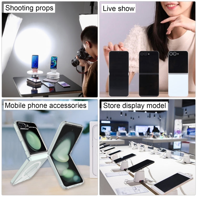For Samsung Galaxy Z Flip6 Black Screen Non-Working Fake Dummy Display Model (Blue)
