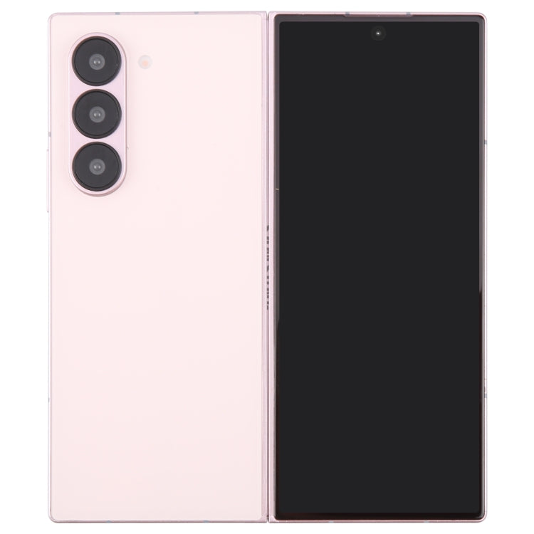 For Samsung Galaxy Z Fold6 Black Screen Non-Working Fake Dummy Display Model (Pink)