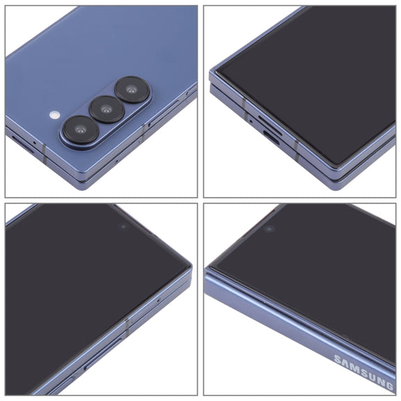 For Samsung Galaxy Z Fold6 Black Screen Non-Working Fake Dummy Display Model (Blue)