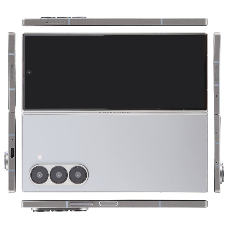 For Samsung Galaxy Z Fold6 Black Screen Non-Working Fake Dummy Display Model (Silver)