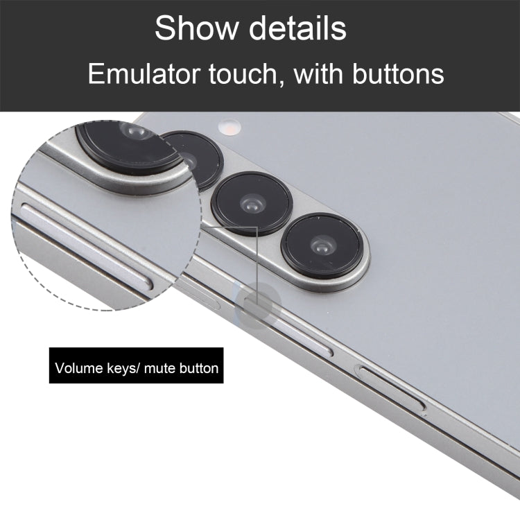 For Samsung Galaxy Z Fold6 Black Screen Non-Working Fake Dummy Display Model (Silver)