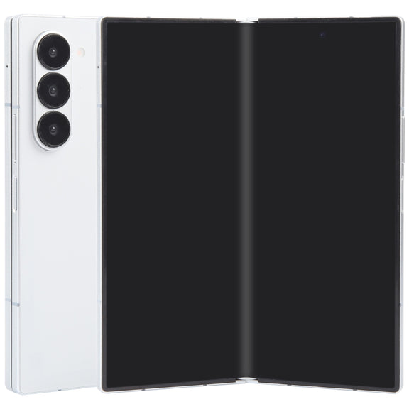 For Samsung Galaxy Z Fold6 Black Screen Non-Working Fake Dummy Display Model (White)