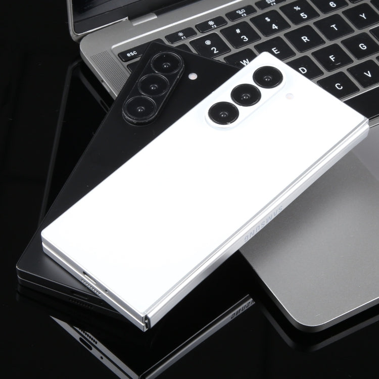 For Samsung Galaxy Z Fold6 Black Screen Non-Working Fake Dummy Display Model (White)