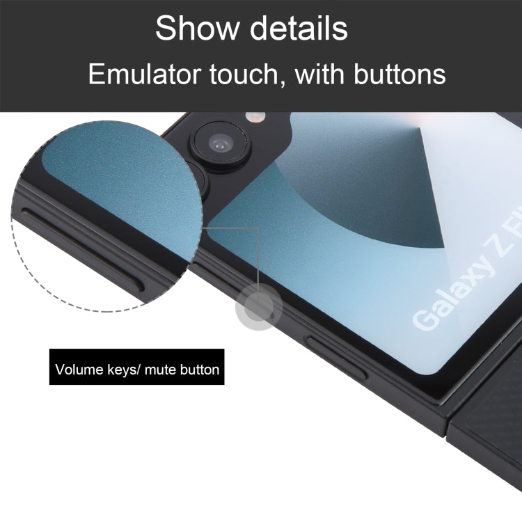 For Samsung Galaxy Z Flip6 Color Screen Non-Working Fake Dummy Display Model (Black)