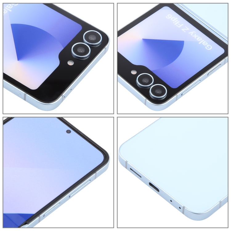 For Samsung Galaxy Z Flip6 Color Screen Non-Working Fake Dummy Display Model (Blue)