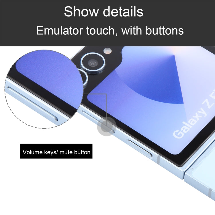 For Samsung Galaxy Z Flip6 Color Screen Non-Working Fake Dummy Display Model (Blue)
