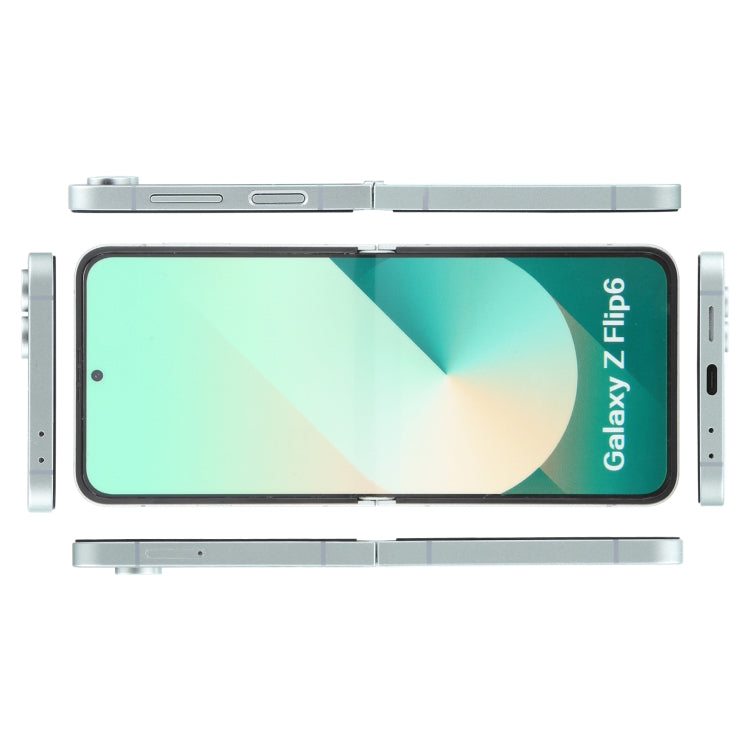 For Samsung Galaxy Z Flip6 Color Screen Non-Working Fake Dummy Display Model (Cyan)