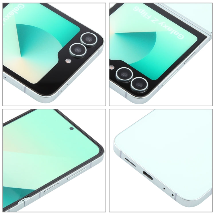 For Samsung Galaxy Z Flip6 Color Screen Non-Working Fake Dummy Display Model (Cyan)
