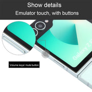 For Samsung Galaxy Z Flip6 Color Screen Non-Working Fake Dummy Display Model (Cyan)