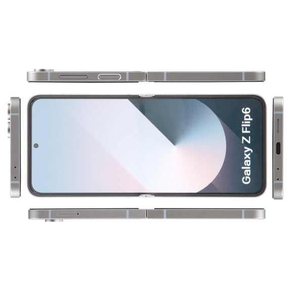 For Samsung Galaxy Z Flip6 Color Screen Non-Working Fake Dummy Display Model (Silver)