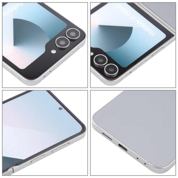 For Samsung Galaxy Z Flip6 Color Screen Non-Working Fake Dummy Display Model (Silver)