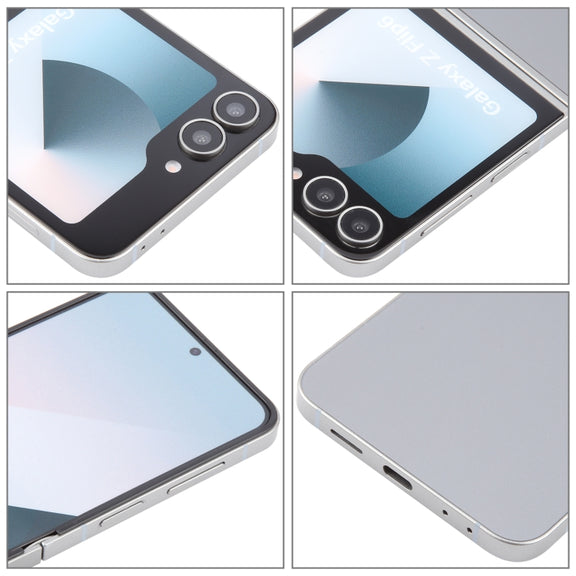 For Samsung Galaxy Z Flip6 Color Screen Non-Working Fake Dummy Display Model (Silver)