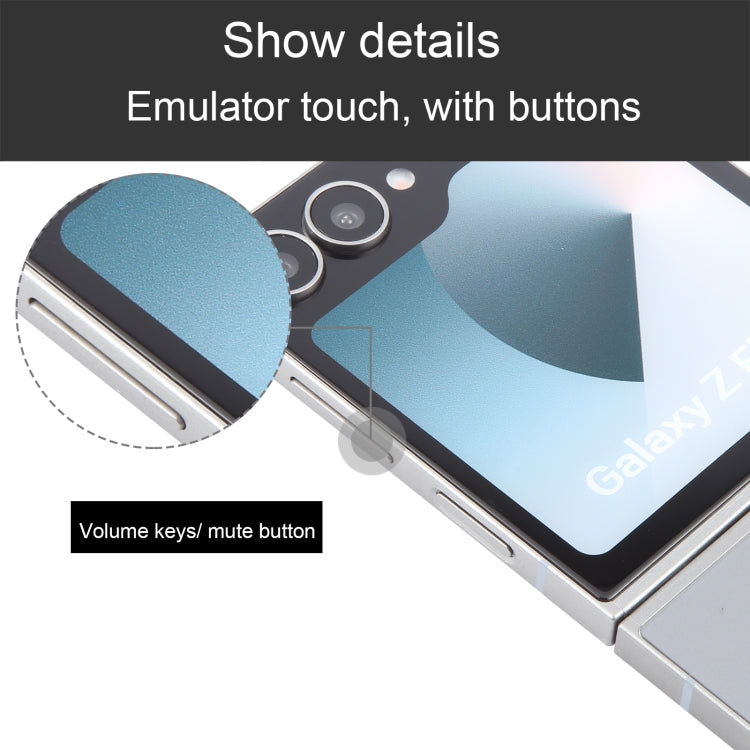 For Samsung Galaxy Z Flip6 Color Screen Non-Working Fake Dummy Display Model (Silver)