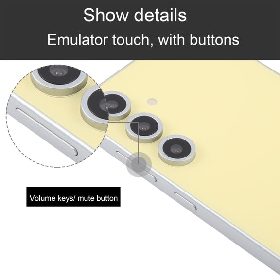 For Samsung Galaxy S24 FE 5G Black Screen Non-Working Fake Dummy Display Model (Yellow)