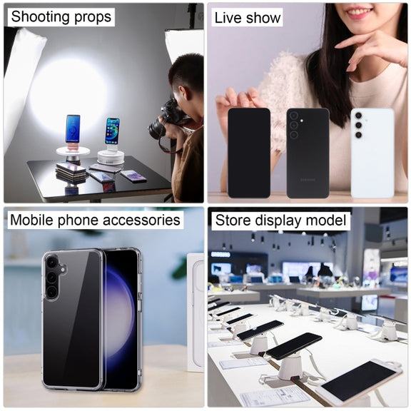 For Samsung Galaxy S24 FE 5G Black Screen Non-Working Fake Dummy Display Model (White)
