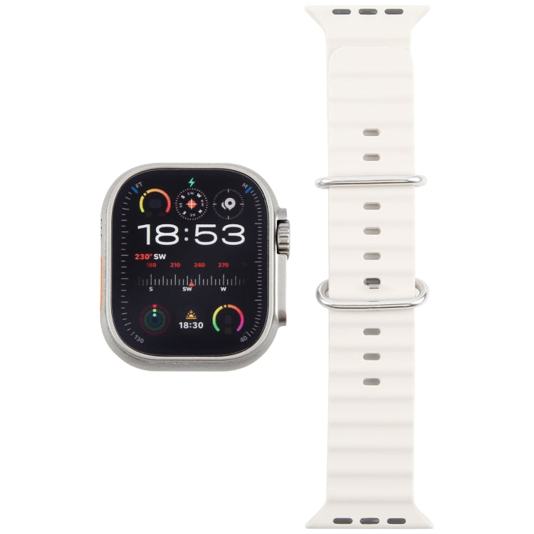 For Apple Watch Ultra 2 49mm Color Screen Non-Working Fake Dummy Display Model (Beige White)