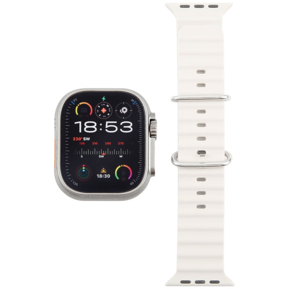 For Apple Watch Ultra 2 49mm Color Screen Non-Working Fake Dummy Display Model (Beige White)