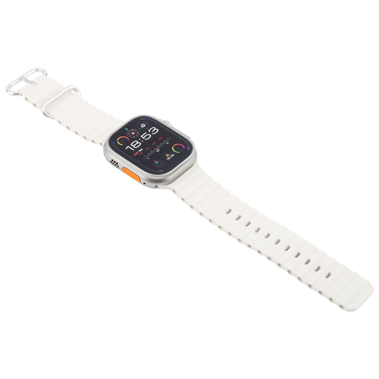 For Apple Watch Ultra 2 49mm Color Screen Non-Working Fake Dummy Display Model (Beige White)
