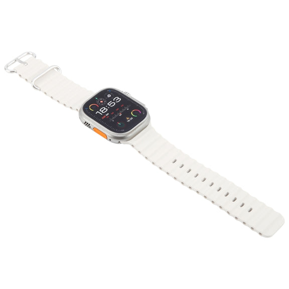 For Apple Watch Ultra 2 49mm Color Screen Non-Working Fake Dummy Display Model (Beige White)