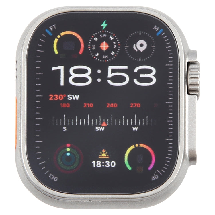 For Apple Watch Ultra 2 49mm Color Screen Non-Working Fake Dummy Display Model (Beige White)
