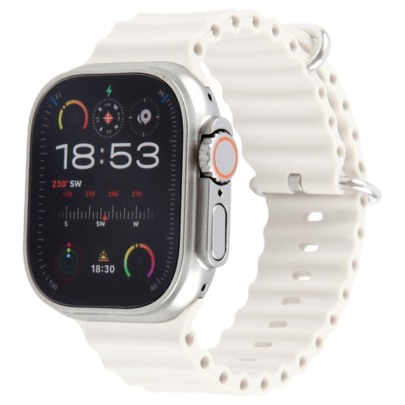 For Apple Watch Ultra 2 49mm Color Screen Non-Working Fake Dummy Display Model (Beige White)