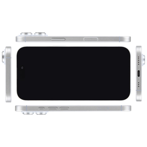 For iPhone 16 Plus Black Screen Non-Working Fake Dummy Display Model (White)