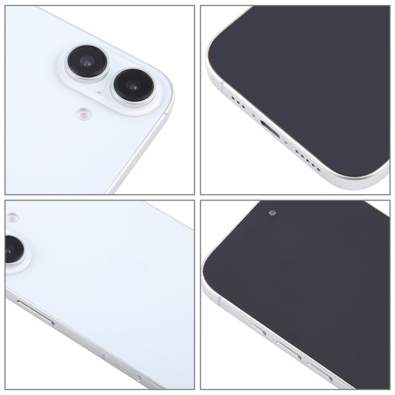 For iPhone 16 Plus Black Screen Non-Working Fake Dummy Display Model (White)