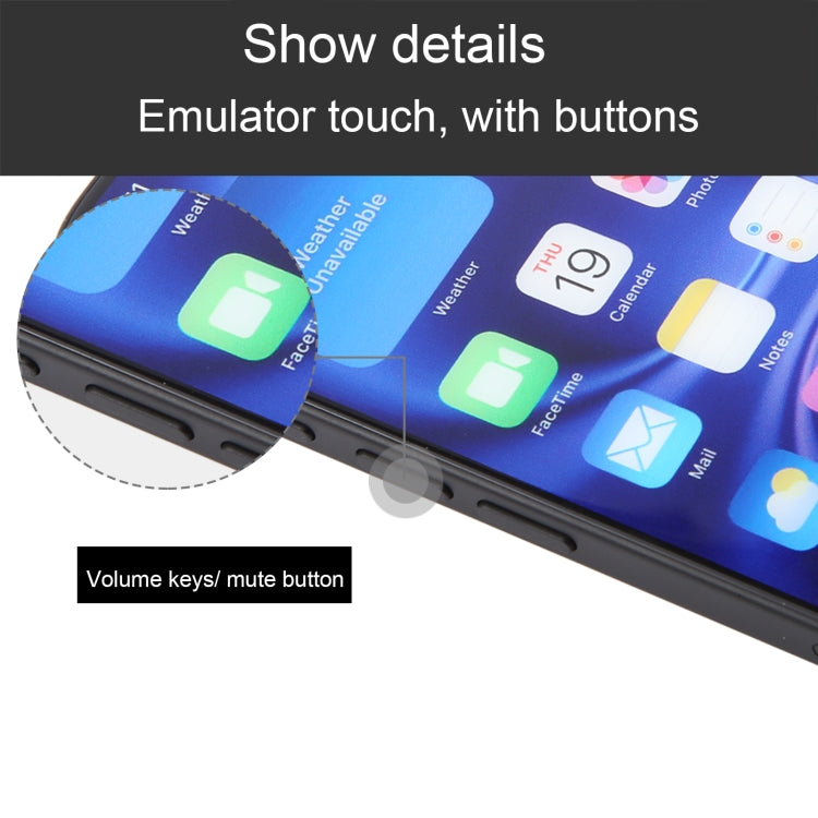 For iPhone 16 Color Screen Non-Working Fake Dummy Display Model (Black)