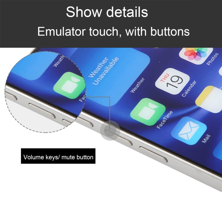 For iPhone 16 Color Screen Non-Working Fake Dummy Display Model (White)