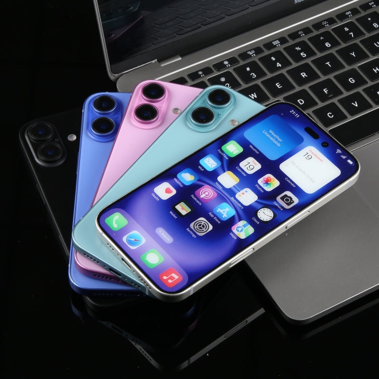 For iPhone 16 Color Screen Non-Working Fake Dummy Display Model (White)