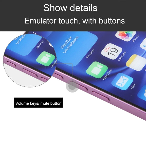 For iPhone 16 Plus Color Screen Non-Working Fake Dummy Display Model (Pink)