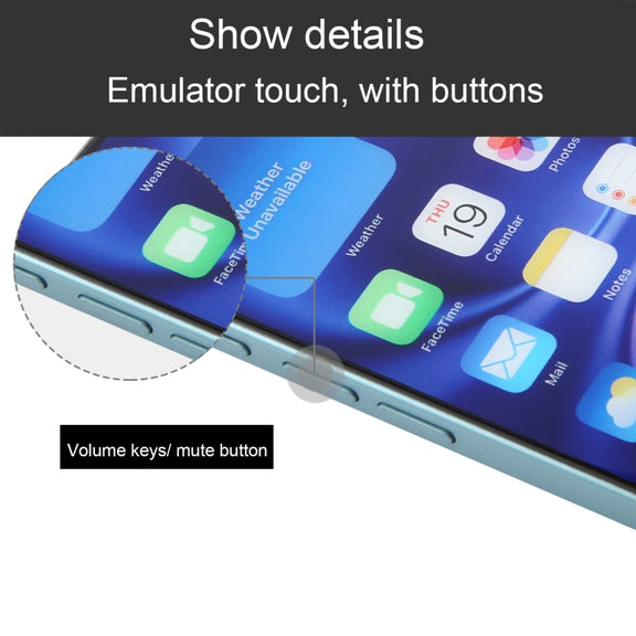 For iPhone 16 Plus Color Screen Non-Working Fake Dummy Display Model (Teal)