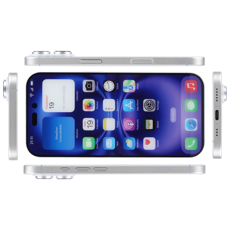 For iPhone 16 Plus Color Screen Non-Working Fake Dummy Display Model (White)