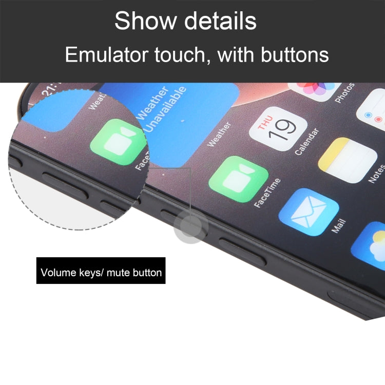 For iPhone 16 Pro Color Screen Non-Working Fake Dummy Display Model (Black)