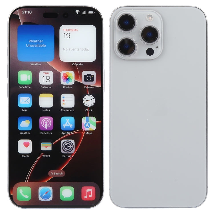 For iPhone 16 Pro Color Screen Non-Working Fake Dummy Display Model (Natural)