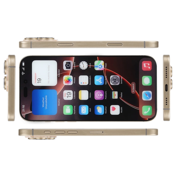 For iPhone 16 Pro Color Screen Non-Working Fake Dummy Display Model (Desert)