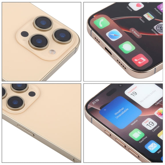 For iPhone 16 Pro Color Screen Non-Working Fake Dummy Display Model (Desert)