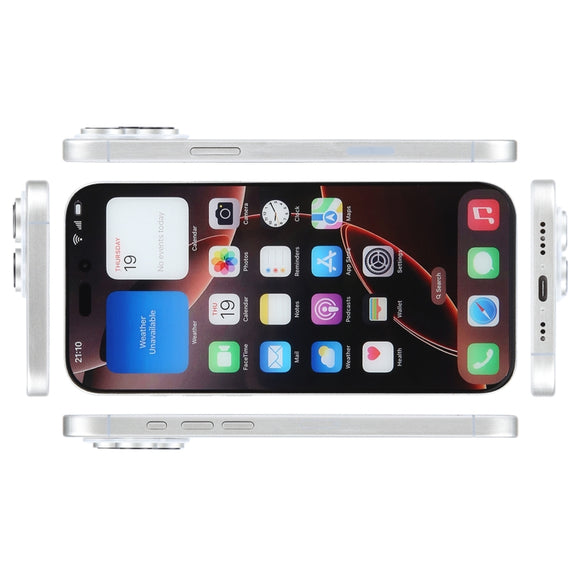 For iPhone 16 Pro Color Screen Non-Working Fake Dummy Display Model (White)