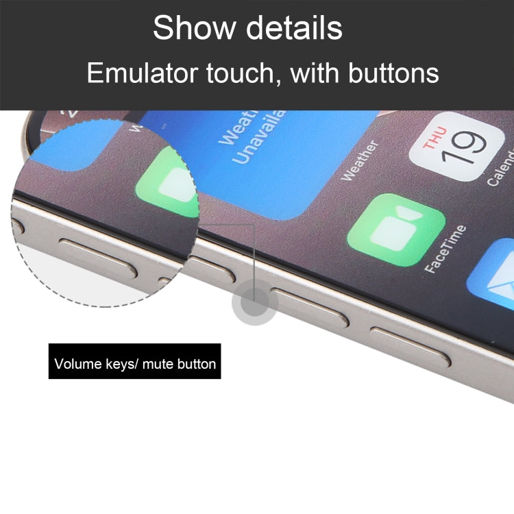 For iPhone 16 Pro Max Color Screen Non-Working Fake Dummy Display Model (Natural)