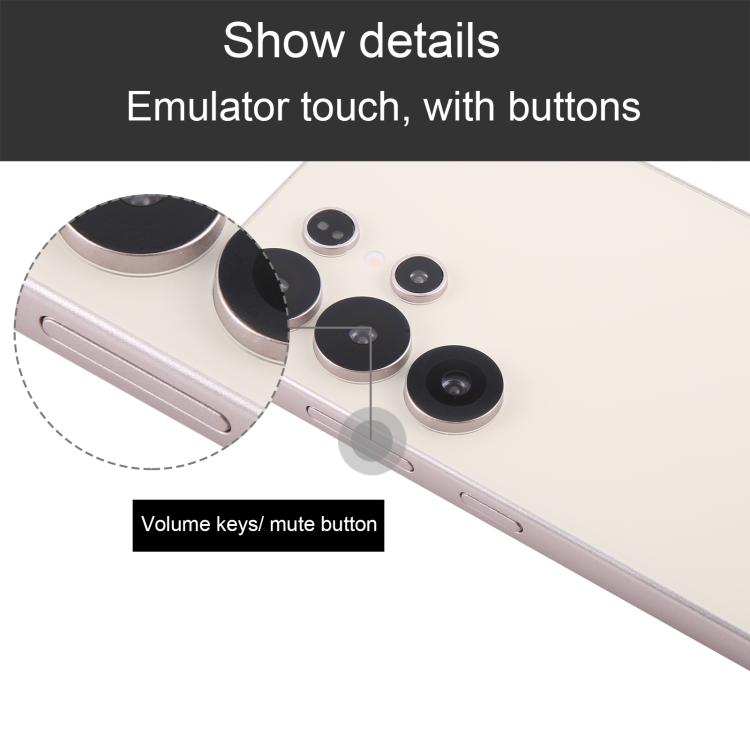 For Samsung Galaxy S25 Ultra 5G Black Screen Non-Working Fake Dummy Display Model (Gold)